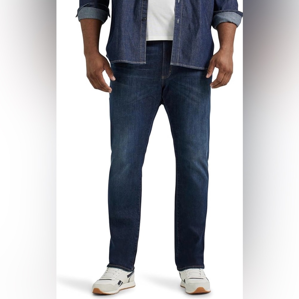 🤍💎💎Lee Men's Dark Indigo Slim Jeans